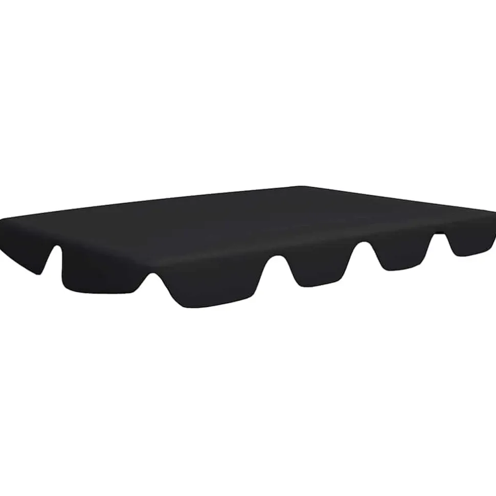 Puutarhakeinun Vaihtokatos musta 188/168x145/110 cm (12093)