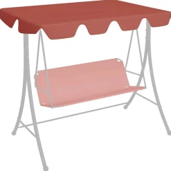 Puutarhakeinun Vaihtokatos musta 188/168x145/110 cm (12093)