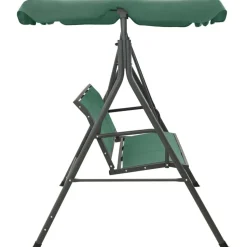 Puutarhakeinu vihreä 170 cm textilene ja teräs (63323)