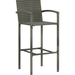 Puutarhan bistrosarja 3-osainen harmaa (64869)