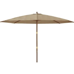 Puutarhan aurinkovarjo puutolppa antrasiitti 400x273 cm