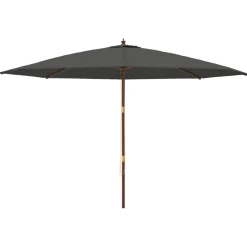 Puutarhan aurinkovarjo puutolppa antrasiitti 400x273 cm