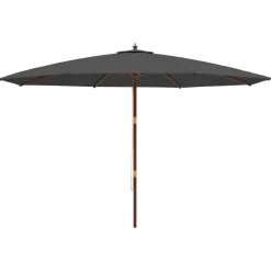 Puutarhan aurinkovarjo puutolppa antrasiitti 400x273 cm
