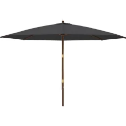 Puutarhan aurinkovarjo puutolppa antrasiitti 400x273 cm