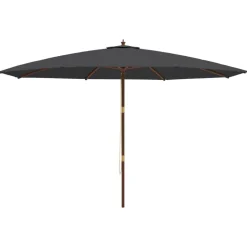 Puutarhan aurinkovarjo puutolppa antrasiitti 400x273 cm