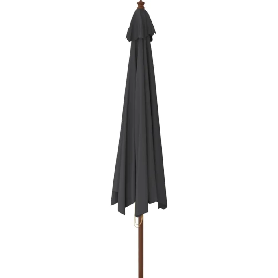 Puutarhan aurinkovarjo puutolppa antrasiitti 400x273 cm