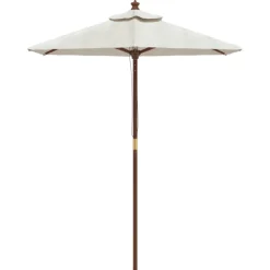 Puutarhan aurinkovarjo puutolppa vihreä 196x231 cm