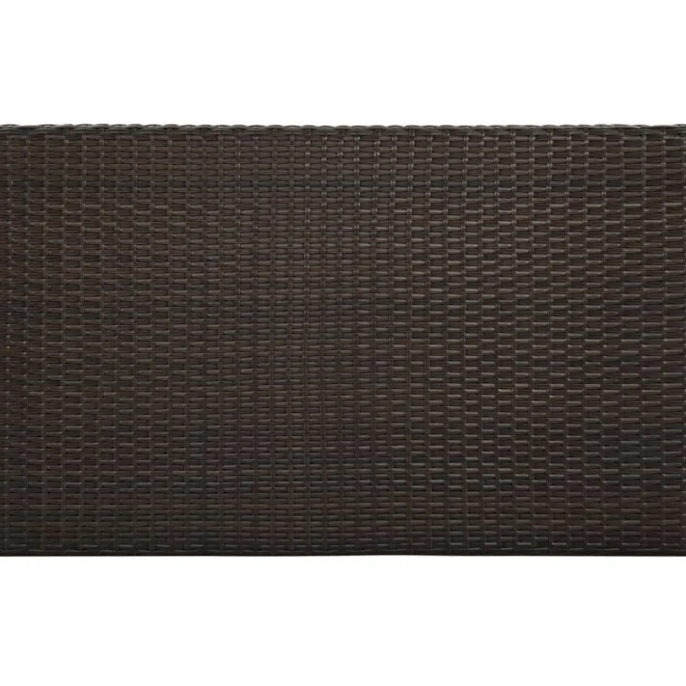 Puutarhan baaripöytä ruskea 100x60,5x110,5 cm polyrottinki