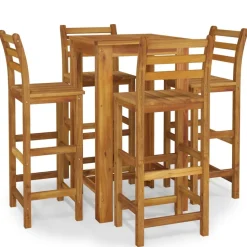 Puutarhan bistrosarja 5-osainen täysi akasiapuu (54389)