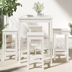 Puutarhan Bistrosarja 5-osainen valkoinen täysi mänty (54731)