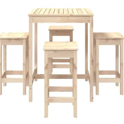 Puutarhan Bistrosarja 5-osainen valkoinen täysi mänty (54731)