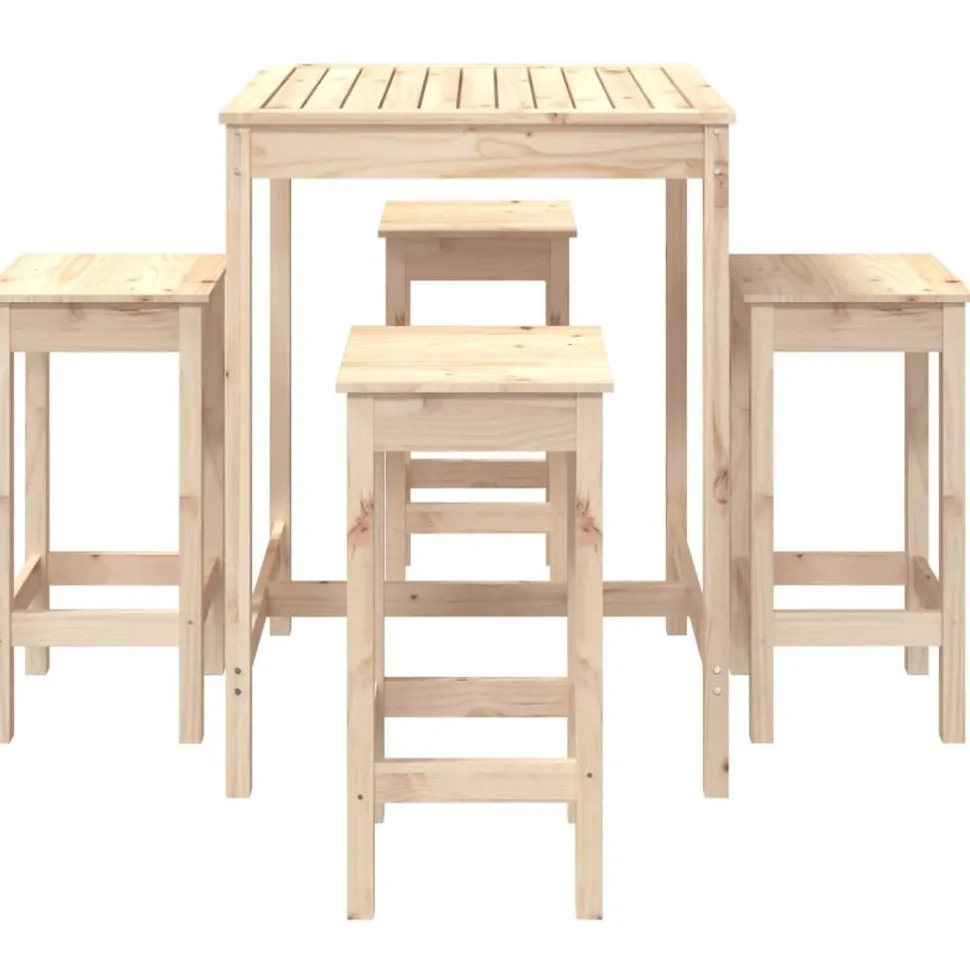 Puutarhan Bistrosarja 5-osainen valkoinen täysi mänty (54731)