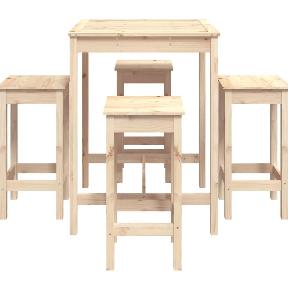 Puutarhan Bistrosarja 5-osainen valkoinen täysi mänty (54731)