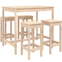 Puutarhan Bistrosarja 5-osainen valkoinen täysi mänty (54746)