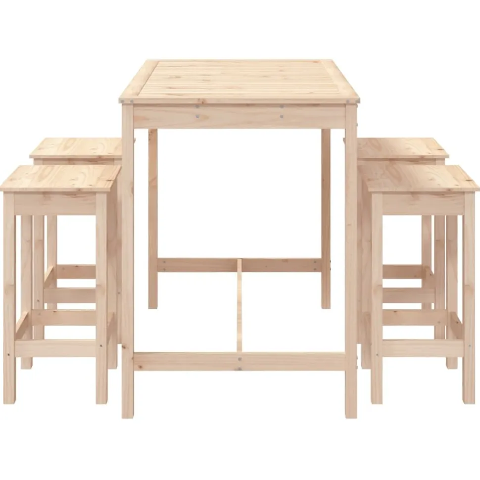 Puutarhan Bistrosarja 5-osainen valkoinen täysi mänty (54746)