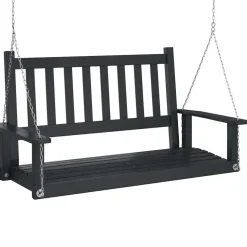 Puutarhan Keinutuoli metalliketjuilla ruskea täysi kuusi (08975)
