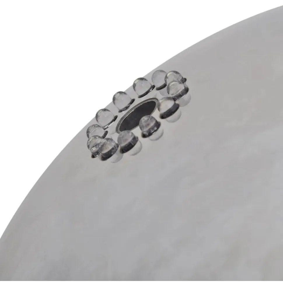 Puutarhan pallo suihkulähde led:llä ruostumaton teräs 30 cm
