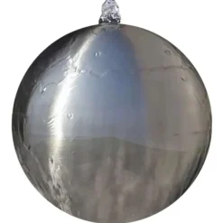 Puutarhan pallo suihkulähde led:llä ruostumaton teräs 20 cm