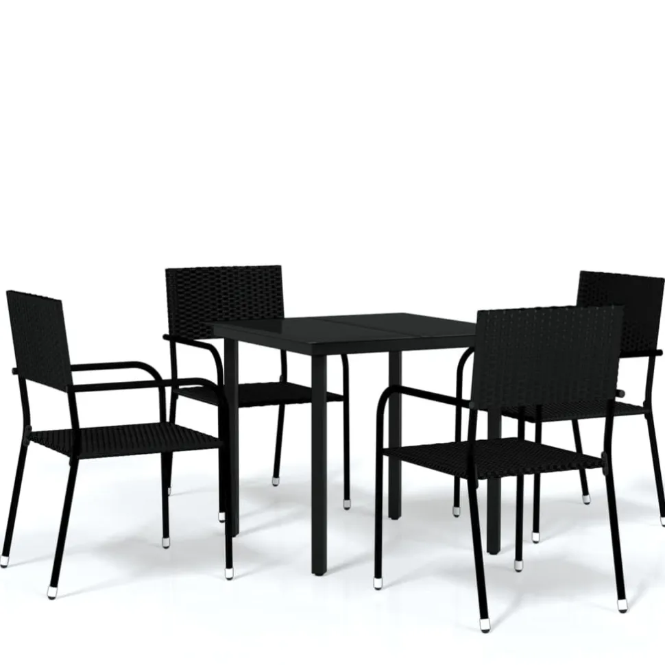 Puutarhan ruokailuryhmä 80 cm, harmaa, 3 osaa