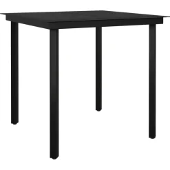 Puutarhan ruokailuryhmä 80 cm, harmaa, 3 osaa