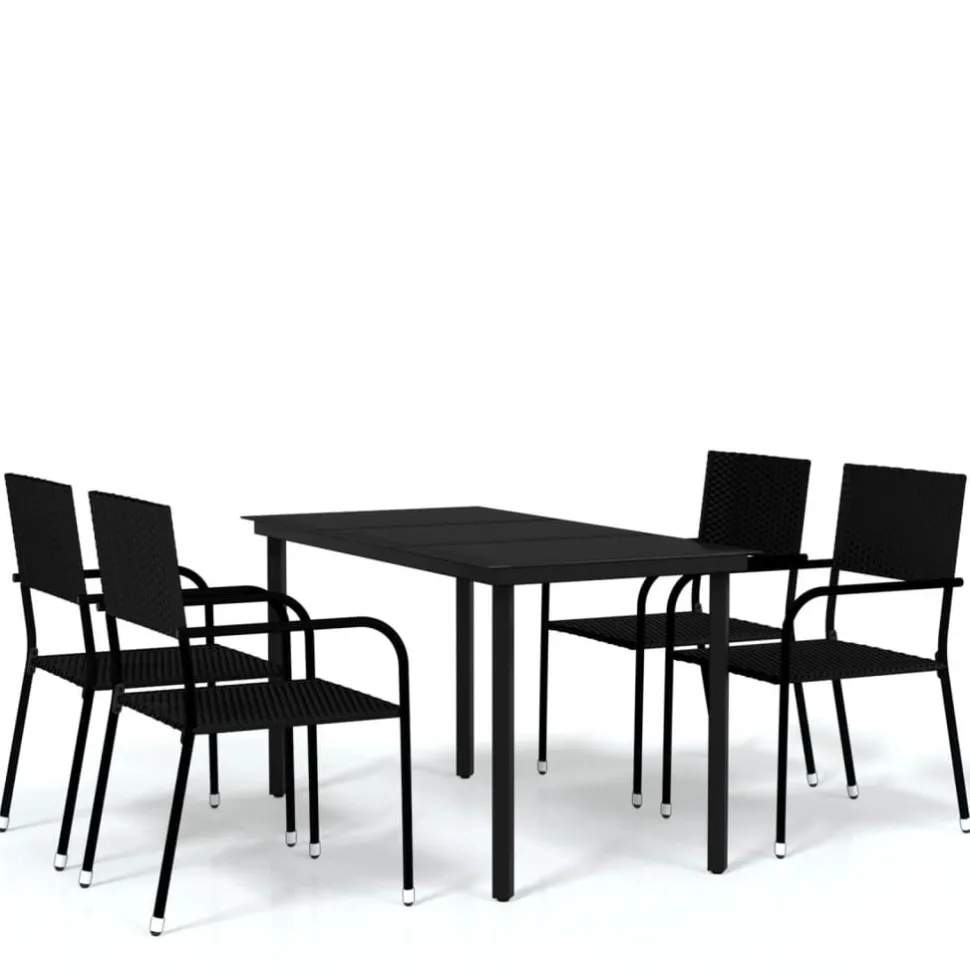 Puutarhan ruokailuryhmä 80 cm, harmaa, 3 osaa