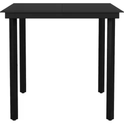 Puutarhan ruokailuryhmä 80 cm, harmaa, 3 osaa