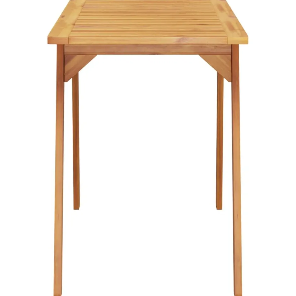 Puutarhan ruokapöytä 110x56x75 cm täysi akasiapuu (66372)