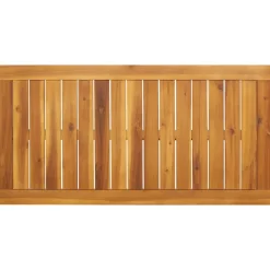 Puutarhan ruokapöytä 110x56x75 cm täysi akasiapuu (66372)