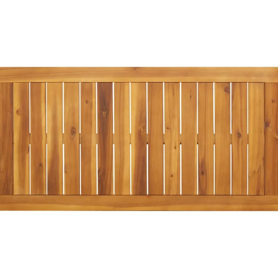 Puutarhan ruokapöytä 110x56x75 cm täysi akasiapuu (66372)