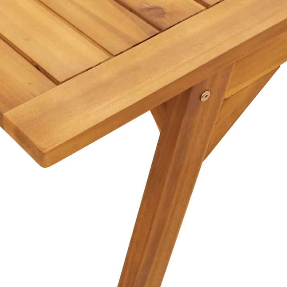 Puutarhan ruokapöytä 110x56x75 cm täysi akasiapuu (66372)
