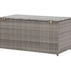 Puutarhan säilytyslaatikko polyrottinki 100x50x50 cm harmaa