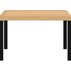 Puutarhan sohvapöytä musta 65x65x40 cm alumiini (08573)