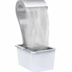 Puutarhan suihkulähde hopea 52,4x34,2x82cm ruostumaton teräs