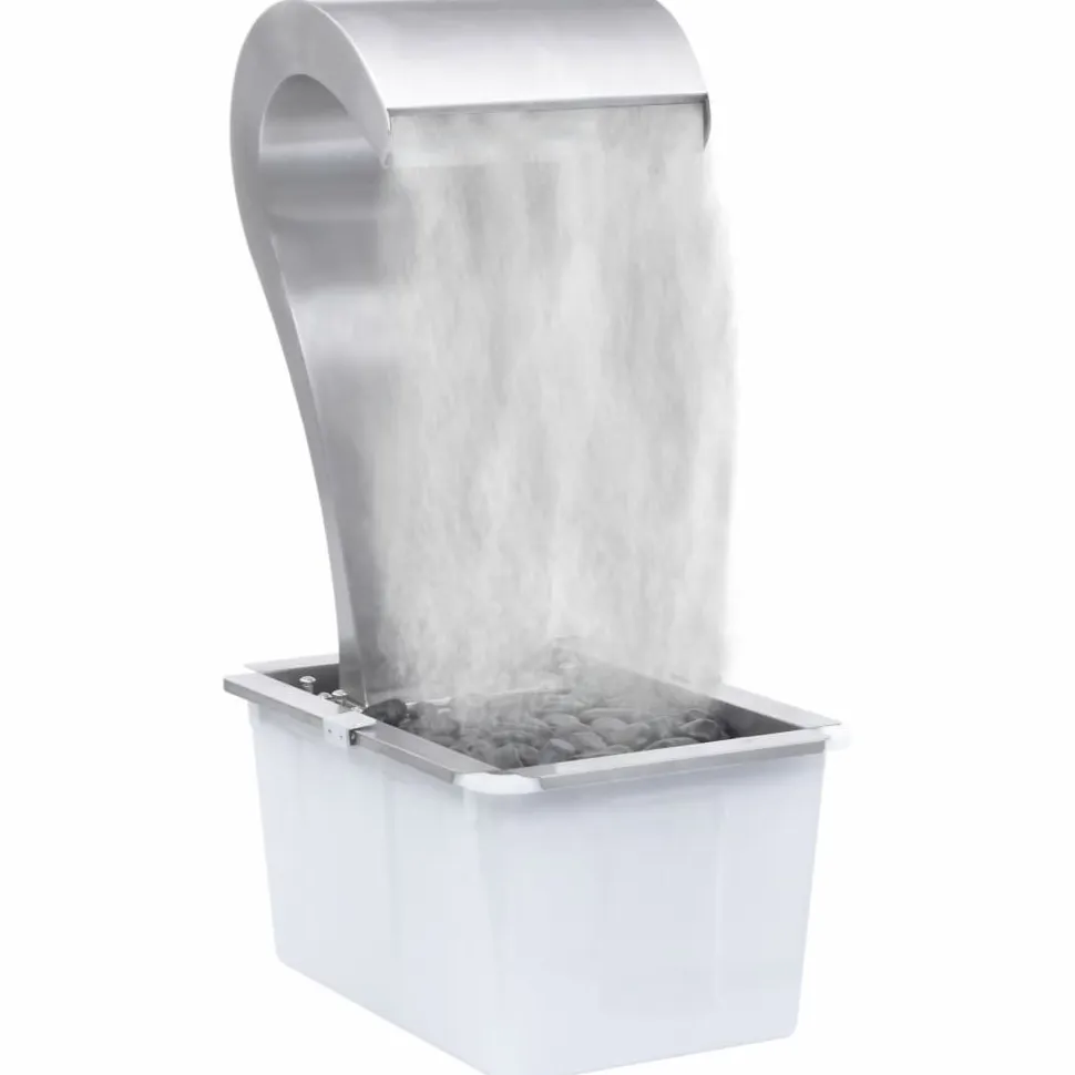 Puutarhan suihkulähde hopea 52,4x34,2x82cm ruostumaton teräs