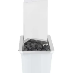 Puutarhan suihkulähde led:llä ruostumaton teräs 76 cm kolmio