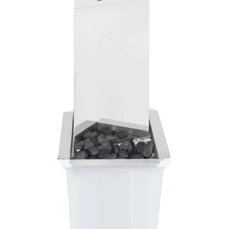 Puutarhan suihkulähde led:llä ruostumaton teräs 76 cm kolmio