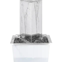 Puutarhan suihkulähde led:llä ruostumaton teräs 76 cm kolmio