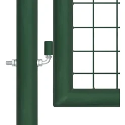Puutarhan verkkoportti teräs 400x100cm vihreä