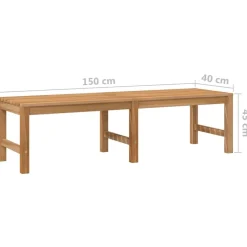 Puutarhapenkki 150 cm, tiikki