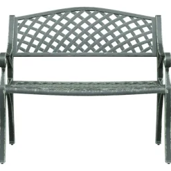 Puutarhapenkki 102 cm valualumiini vihreä