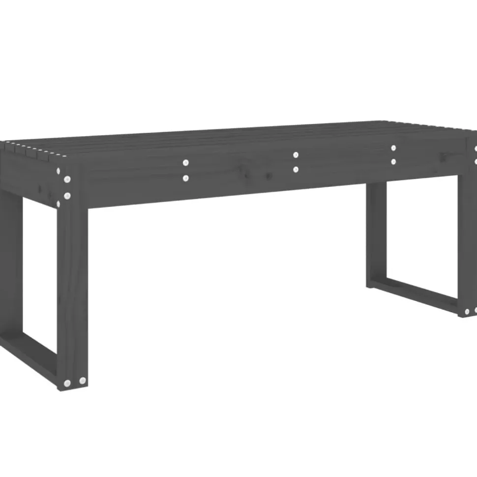 Puutarhapenkki harmaa 110x38x45 cm, mänty