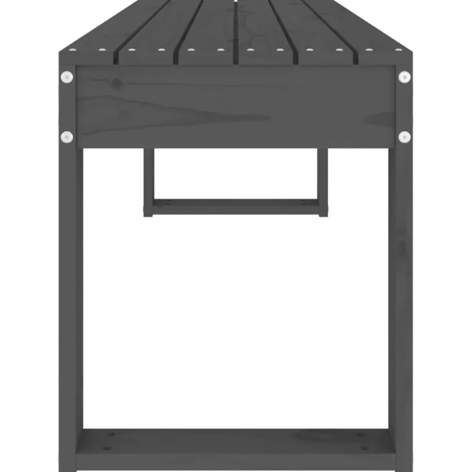 Puutarhapenkki harmaa 110x38x45 cm, mänty