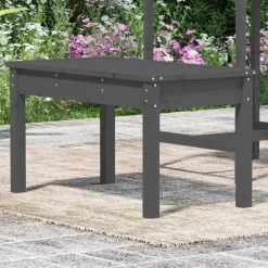 Puutarhapenkki harmaa 80x44x45 cm, mänty