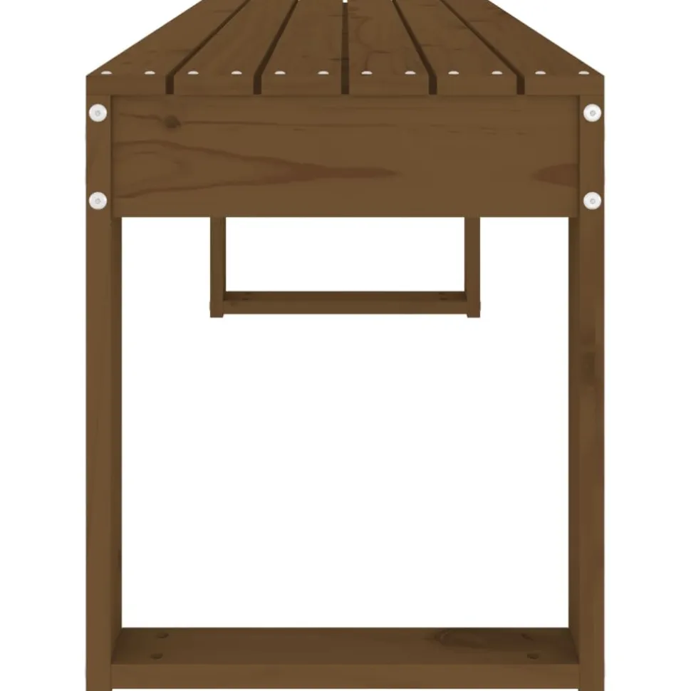 Puutarhapenkki hunajanruskea 110x38x45 cm, mänty