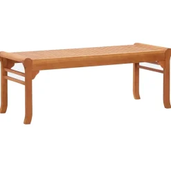 puutarhapenkki Kahden istuttava 120 cm täysi eukalyptuspuu (47290)