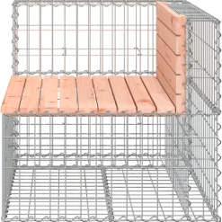 Puutarhapenkki kivikorilla 92x71x65,5 cm, douglaskuusi