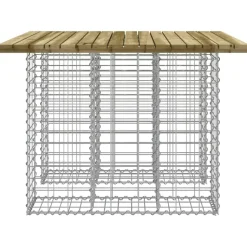 Puutarhapenkki kivikorilla 100x102x72 cm kyllästetty mänty