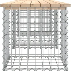 Puutarhapenkki kivikorilla 203x44x42 cm, mänty