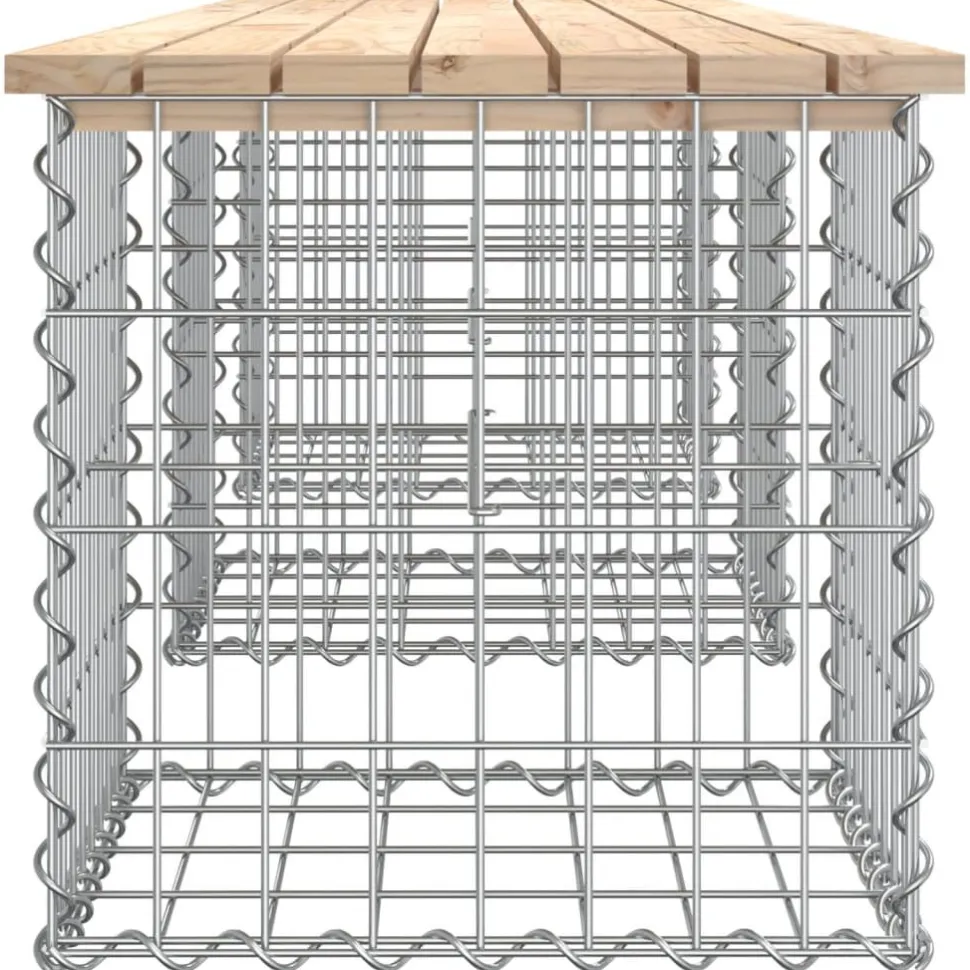 Puutarhapenkki kivikorilla 203x44x42 cm, mänty