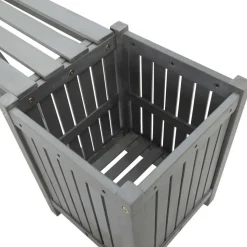 Puutarhapenkki 2 kukkalaatikolla 150 cm